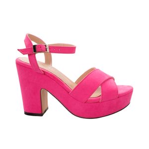 Sandalias Dorothy color rosa plataforma