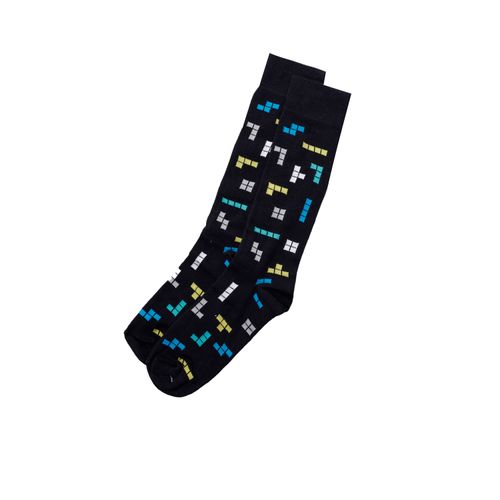 Calcetines tetris color azul marino D12840029523