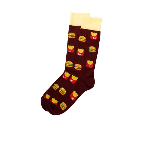Calcetines hamburguesas color vino D12840105532