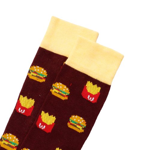 Calcetines hamburguesas color vino D12840105532