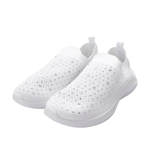 Tenis Taylor color blanco con pedrería D12220243620
