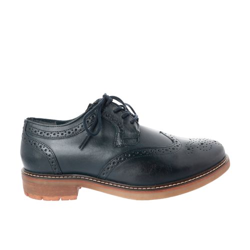 Zapatos Axel color azul marino con detalle perforado D06300100523