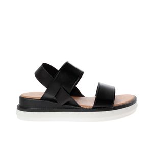Sandalias Ariana color negro con cintas ajustables y suela confort
