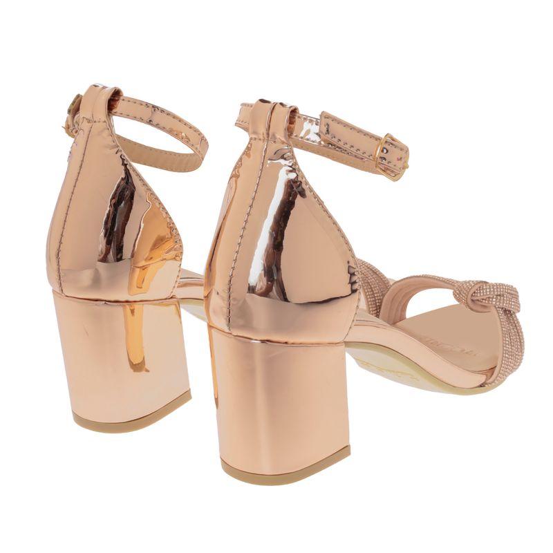 Sandalias Ariana oro rosa pedrería D09980769611