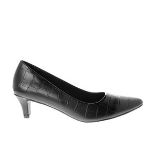Zapatilla Kate color negro croco confort