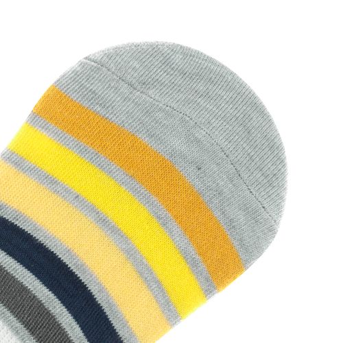 Footies color gris con diseño de rayas de colores D12840060560