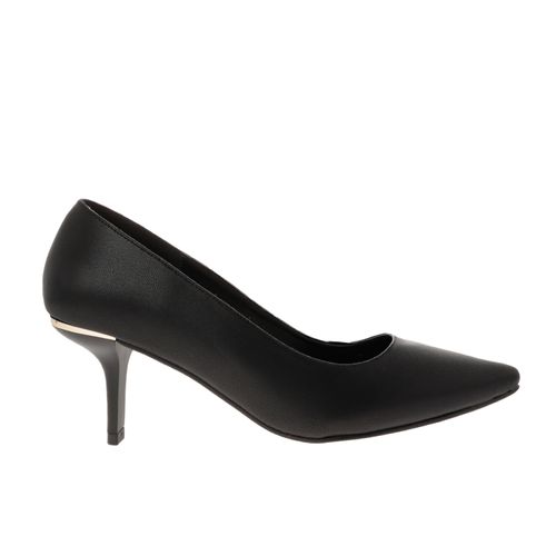 Zapatilla Cameron color negro tacón kitten D14320094501