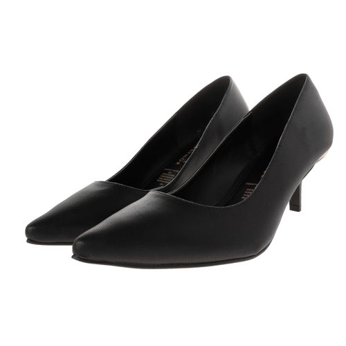 Zapatilla Cameron color negro tacón kitten D14320094501