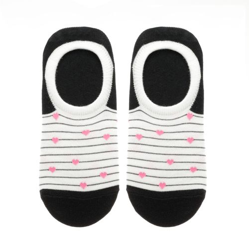 Footies color blanco con corazones D15920001620