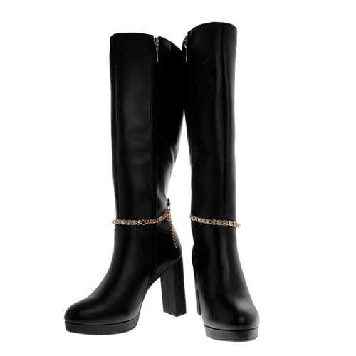 Botas Ruth color negro con cadena D08440152501