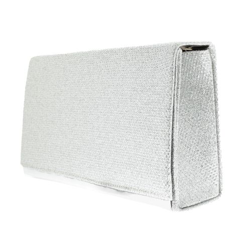 Bolsa de fiesta color plata con cadena D12690031612