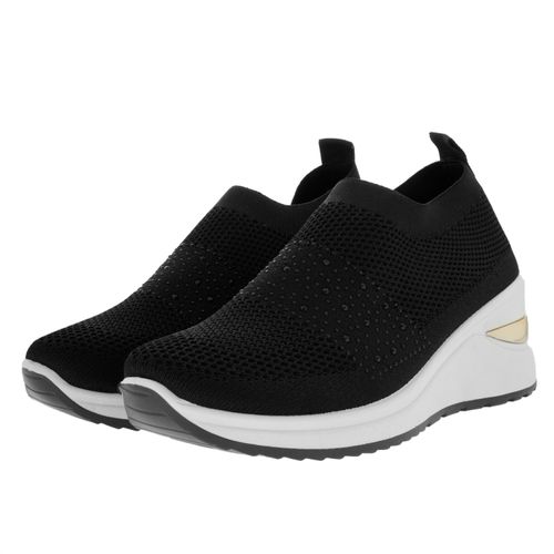 Tenis cuña Danna color negro D12220276501 D12220276501