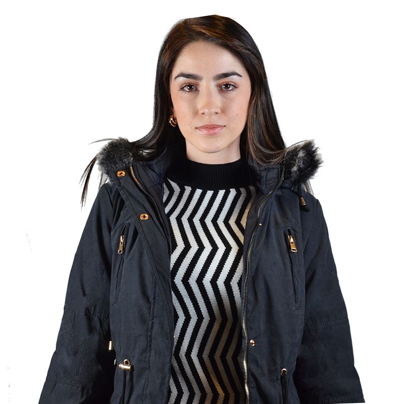 Parka Dinasty Negro Negro Mujer