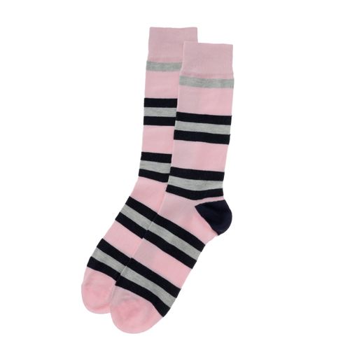 Calcetines color rosa con franjas D08940168590 D08940168590