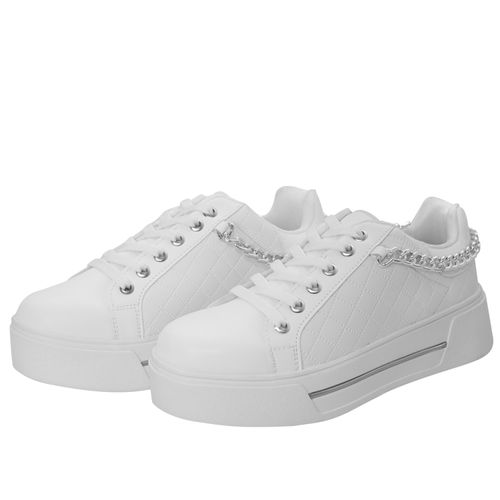 Tenis Andrea Color Blanco con cadena D01136304620 D01136304620