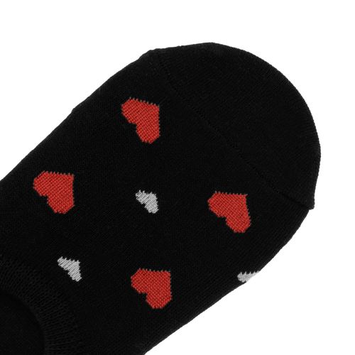 Footies Color Negro con Corazones D15920028501 D15920028501