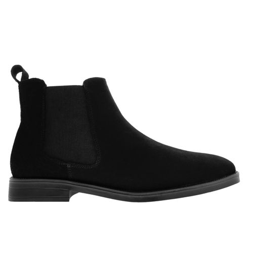 Botín Emiliano Color Negro Gamuza D12320036501 D12320036501
