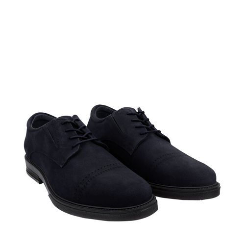 Choclo Axel Color Azul Marino de Piel D06300123523