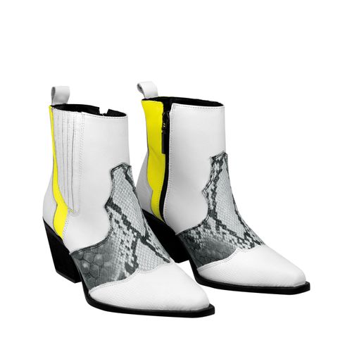 Botín Maria Color Blanco de Piel  D08440161620