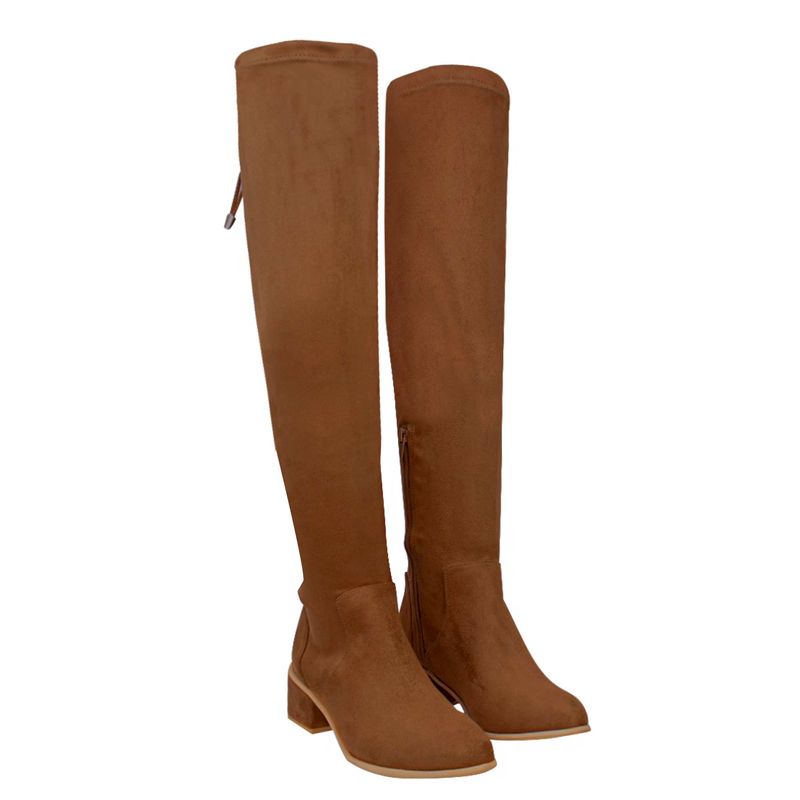 Botas largas color online camel