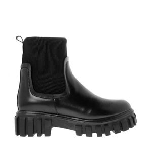 Botín Thalía color negro con ajuste de resorte textil D09980792501