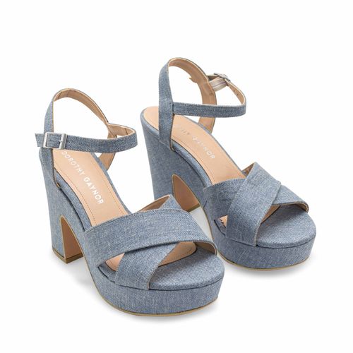 Sandalia Dorothy Color Azul Medio D03590072522