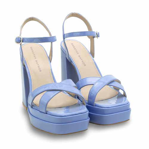 Sandalia Yuridia Color Azul Medio D12460143522