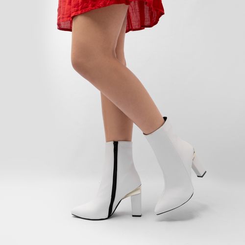 Botín Paula Color Blanco D14320193620