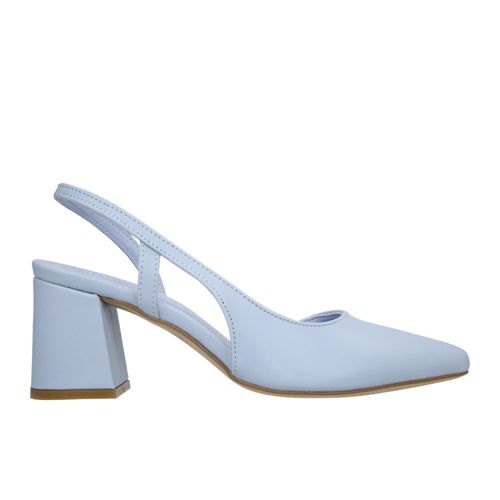 Zapatilla Paulina Color Azul Cielo con Lateral abierto D00960522521