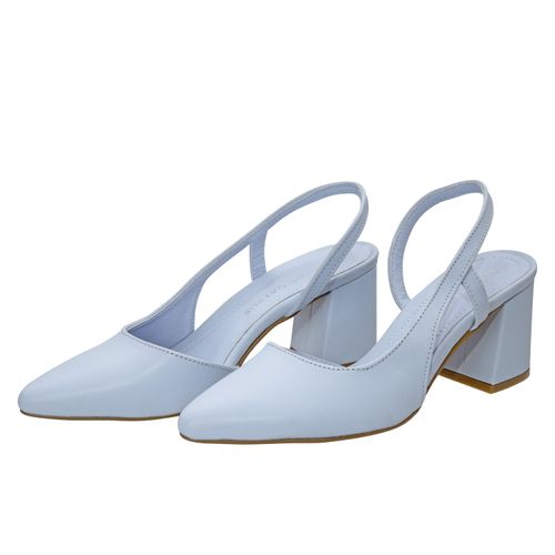 Zapatilla Paulina Color Azul Cielo con Lateral abierto D00960522521