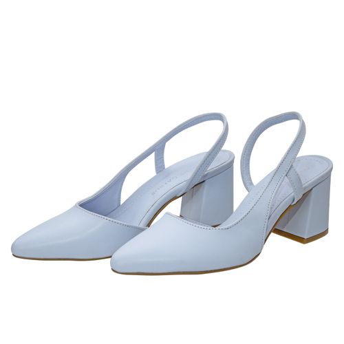 Zapatilla Paulina Color Azul Cielo con Lateral abierto D00960522521